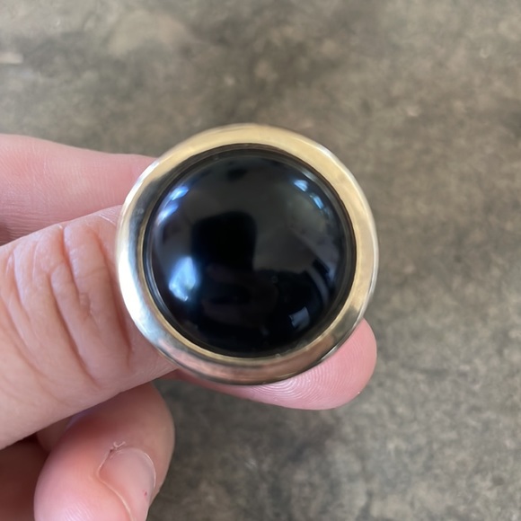 Gold and Black statement Cocktail Ring - Picture 8 of 10